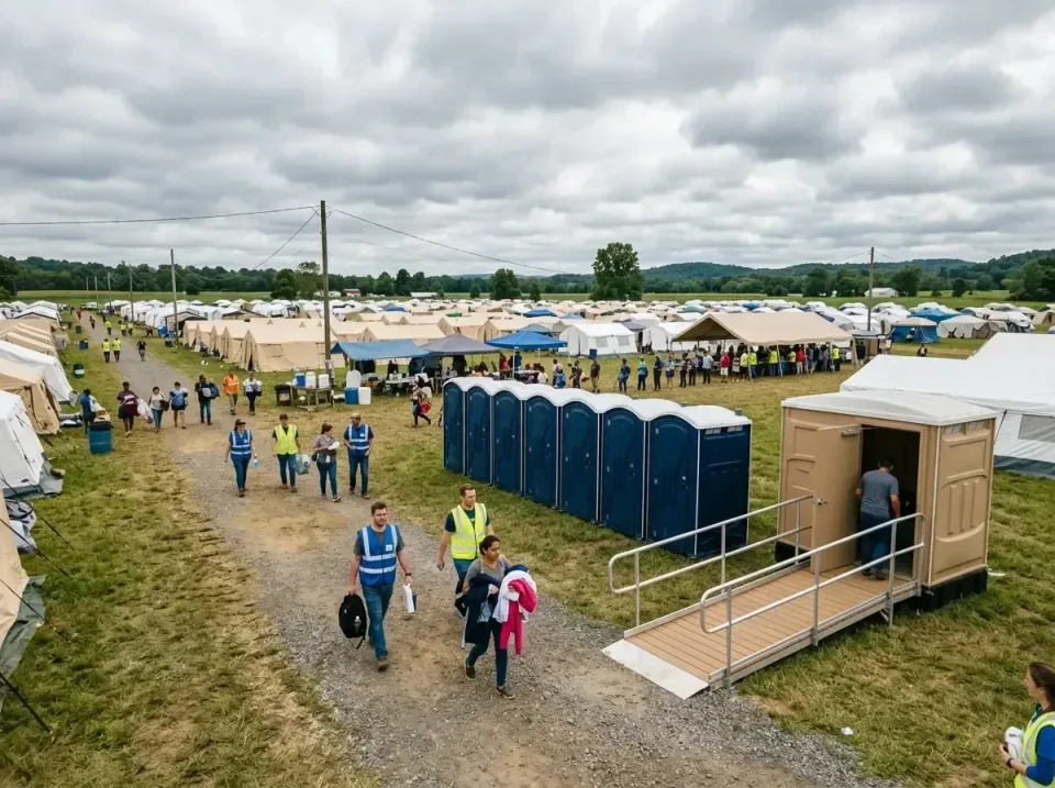 disaster-relief-camp-restrooms-010 — frequently asked questions, Dumpster & Portable Bathrooms Rental in Bel Air South, MD